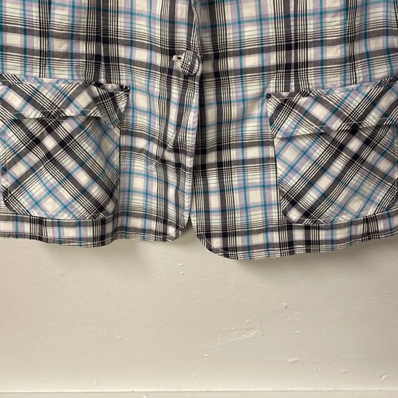 Talbots Petites Multi Color Plaid Stretch‎ Career Women’s Blazer Size 10P - Picture 5 of 10